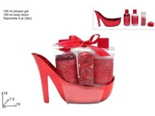 X Paquet Cadeau Chaussure Ensemble De Bain 3 Pièces Savons Lotion Douche DFH