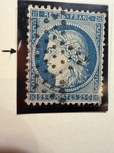 Timbre 20c bleu - n°60,