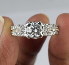 Blanc diamant solitaire - blanc,