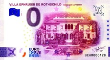 06 SAINT-JEAN-CAP-FERRAT Villa Ephrussi 2, 2025, Billet Euro Souvenir