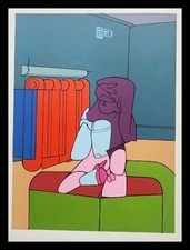 Valerio ADAMI : Intérieur II, lithographie originale 1970