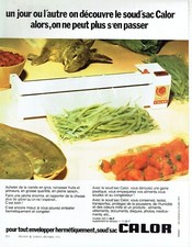  publicité Advertising 0722 1974  Calor  le soud'sac  enveloppe hermétiquement