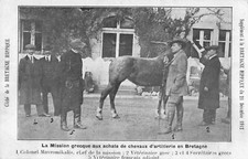 CPA 29 BRETAGNE HIPPIQUE LA MISSION GRECQUE  AUX ACHAT CHEVAUX ARTILLERIE BRETON