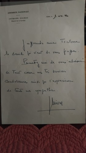 Lettre autographe originale - lettre,