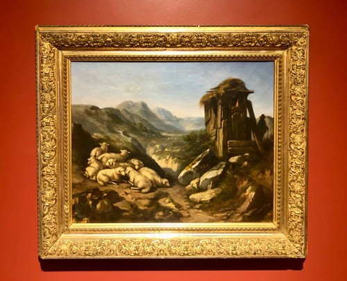 Tableau montagne troupeau - de,