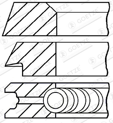 Goetze engine les - les, segments
