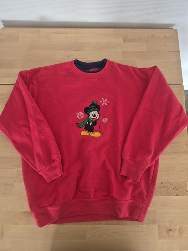 Disney sweat crewneck rouge - sweat,