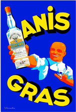AFFICHE  POSTER  ANIS GRAS