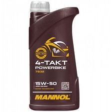 MANNOL Huile Moteur 15W-50 4 Temps Powerbike API SM 1 Litre