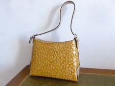 SUPERBE SAC LANCASTER NEUF TOUT CUIR EPAIS FACON AUTRUCHE CAMEL SAFRAN SURPIQUE