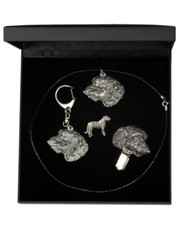 Lévrier irlandais - bijoux dans une boîte noire, Art Dog FR Type 3