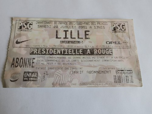 Ticket billet psg - /, billet 
