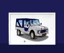 Poster citroën méhari azur - citroën,