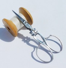 Ciseaux ancien nécessaire couture brodeuse broder Antique sewing scissors