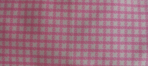 Coupon tissu carreaux rose - coupon,