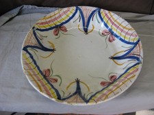 Plat ancien faïence xviiie - plat,