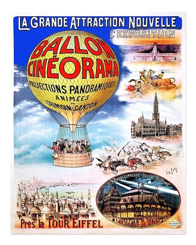 Affiche publicitaire ballon