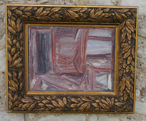 Dans atelier huile - sur, toile