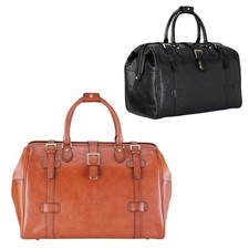 Sac De Voyage Vintage En Cuir