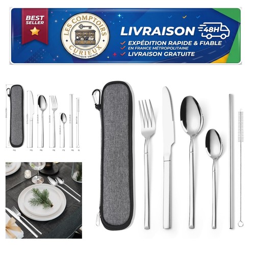 Set couverts voyage 6 - set,