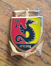 Insigne 7° Compagnie du 4° Rima  /  Fraisse Paris   /BB6