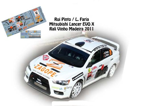 Decals mitsubishi lancer - 1/43,