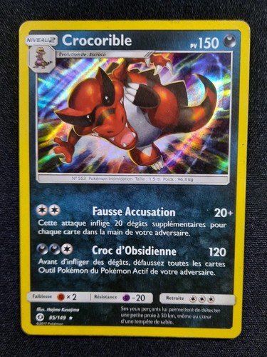 Carte pokémon crocorible - pokémon, :