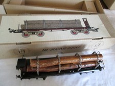 Paya wagon plateau bois ranchers a guérite  double bogies echelle spur gauge O