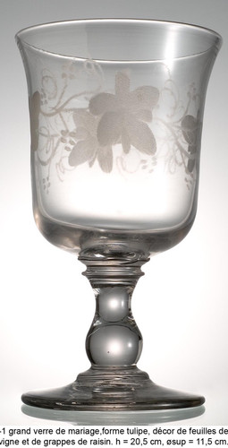 Verre mariage 19e - de,