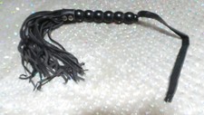 Fouet En Cuir noir 22 lanieres