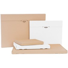 Grande lettre carton blanc et