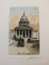 Gravure Paris Le Panthéon