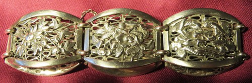 Gourmette argent ancienne - gourmette,