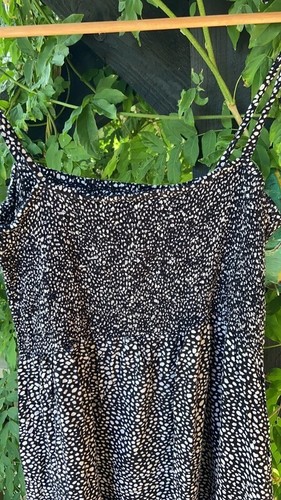 Robe bustier smock - longue, noir