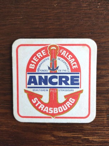 Rare sous bock bière - , ancre