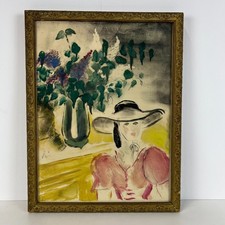 Tableau ancien, peinture, DUFAU début XXe siècle 1910, Belle Époque, Art nouveau