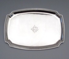 Antique French Sterling Silver Tray, Armand Gross, Paris, 1893-1900