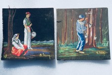 BASQUE 2 petites peintures sur