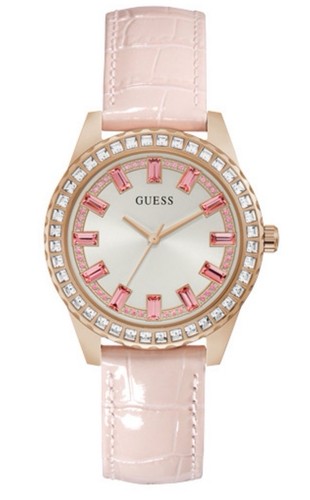 Guess sparkling pink leather - pink,