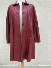 Manteau femme cuir véritable doublure satin neuf taille 46