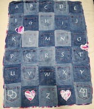 Little people alphabet - alphabet, denim