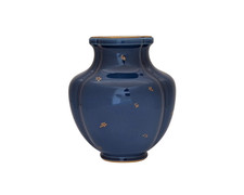 Vase en porcelaine Manufacture Nationale de Sèvres bleu Émile Decœur année 1950