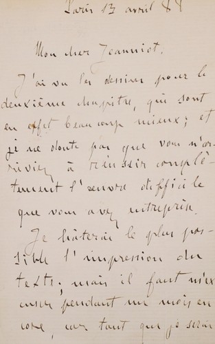 Emile zola lettre autographe - -,