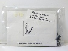 R 15979 - JV 6 POTEAUX SUPPORT CATENAIRE TYPE 25 KV NEUF  SOUS BLISTEUR HO