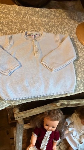 Pull bonpoint mois bleu - bonpoint,