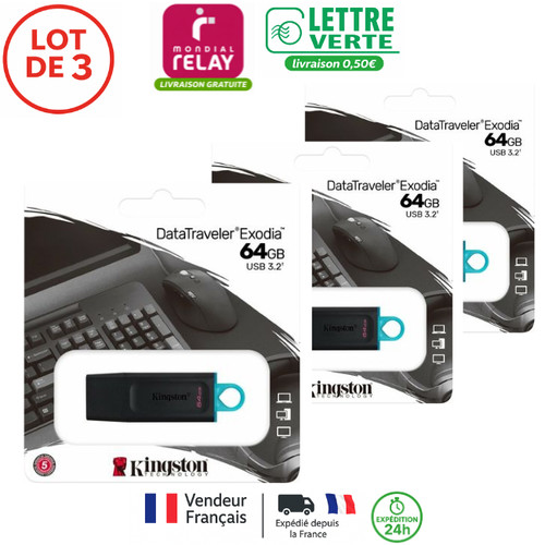 Lot clés usb kingston - 3,