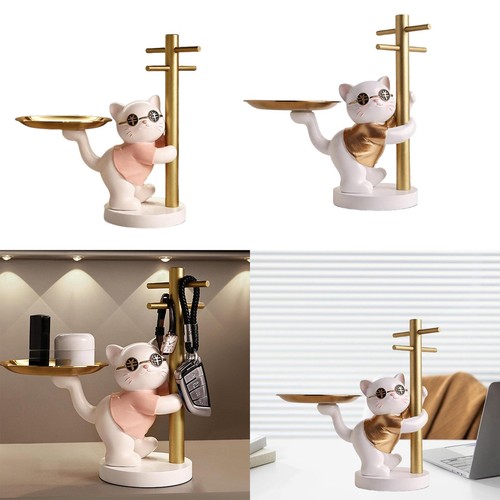 Figurine chat plateau - plateau,