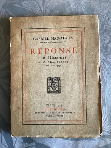 Gabriel hanotaux réponse au - gabriel,