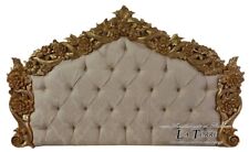 Tête De Lit Matrimoniale Baroque En Écaille Ou Tissu Swarovski En Bois Ou