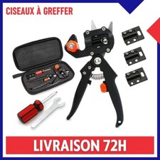Kit Sécateur Ciseaux à Greffer Greffage Plante Arbre Fruitier Jardinage 3 Lames